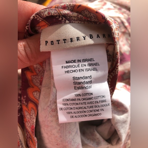 POTTERY BARN McKENNA Paisley King Duvet Cover 2 Standard Pillow Shams - Picture 8 of 9